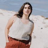 PORTO linen tank top - notPERFECTLINEN