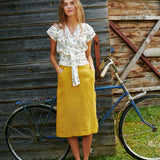 MATERA linen skirt