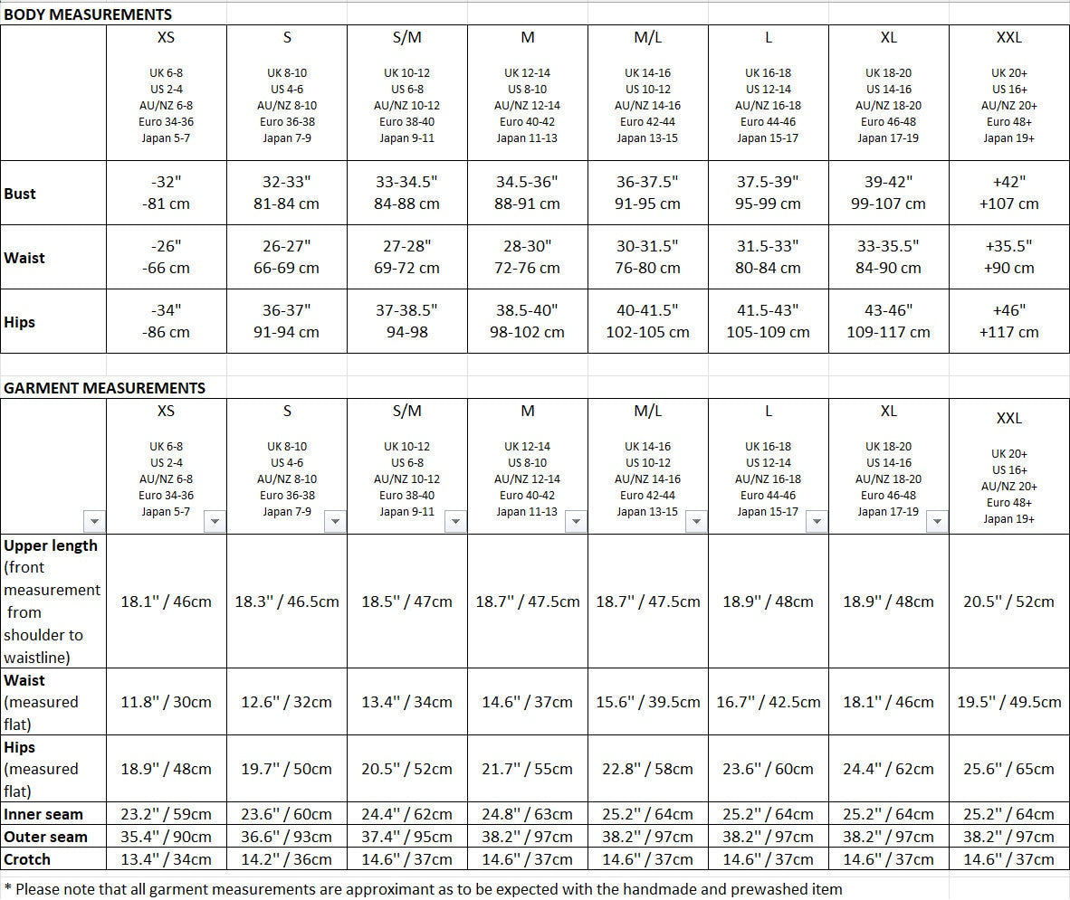 Size guide