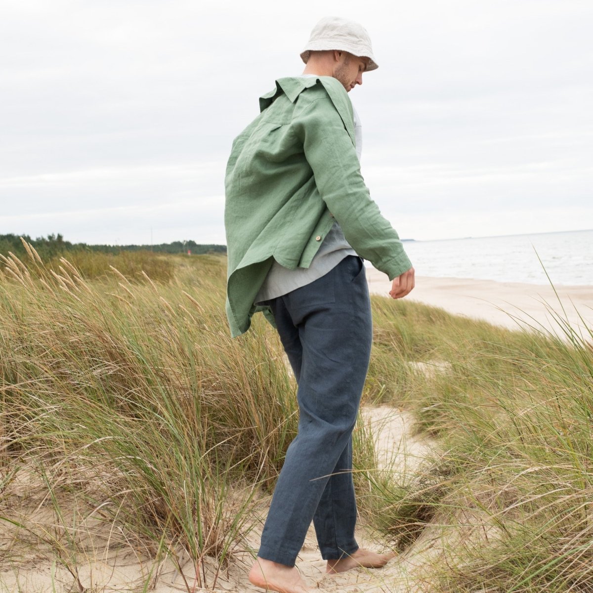 Men’s casual linen pants ONTARIO - notperfectlinen