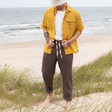 Men’s casual linen pants ONTARIO - notperfectlinen