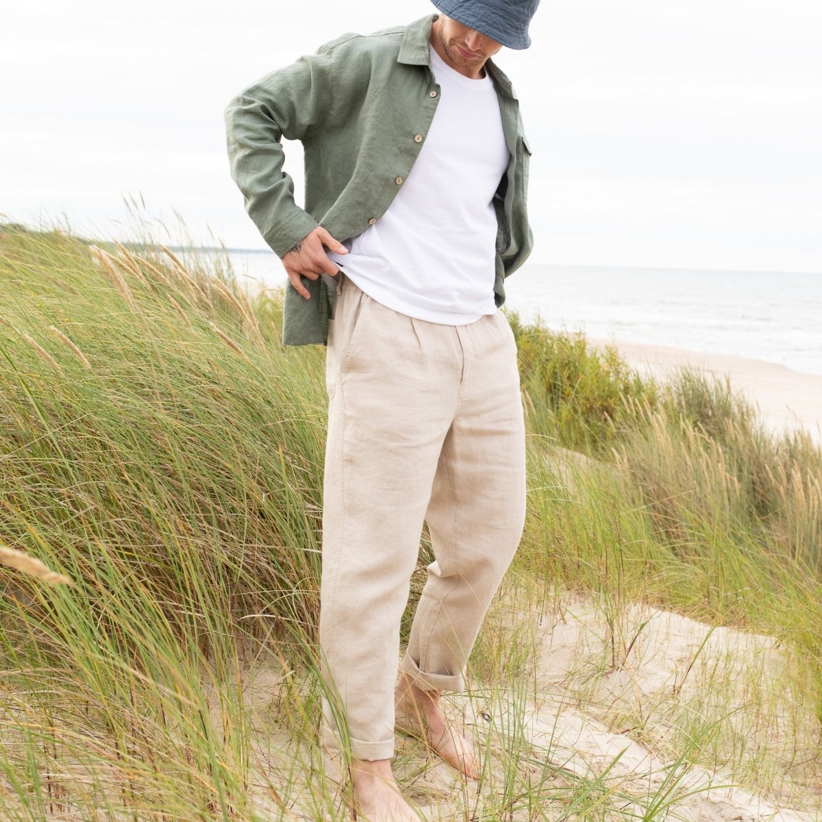 Men’s linen pants ALBURY - notPERFECTLINEN