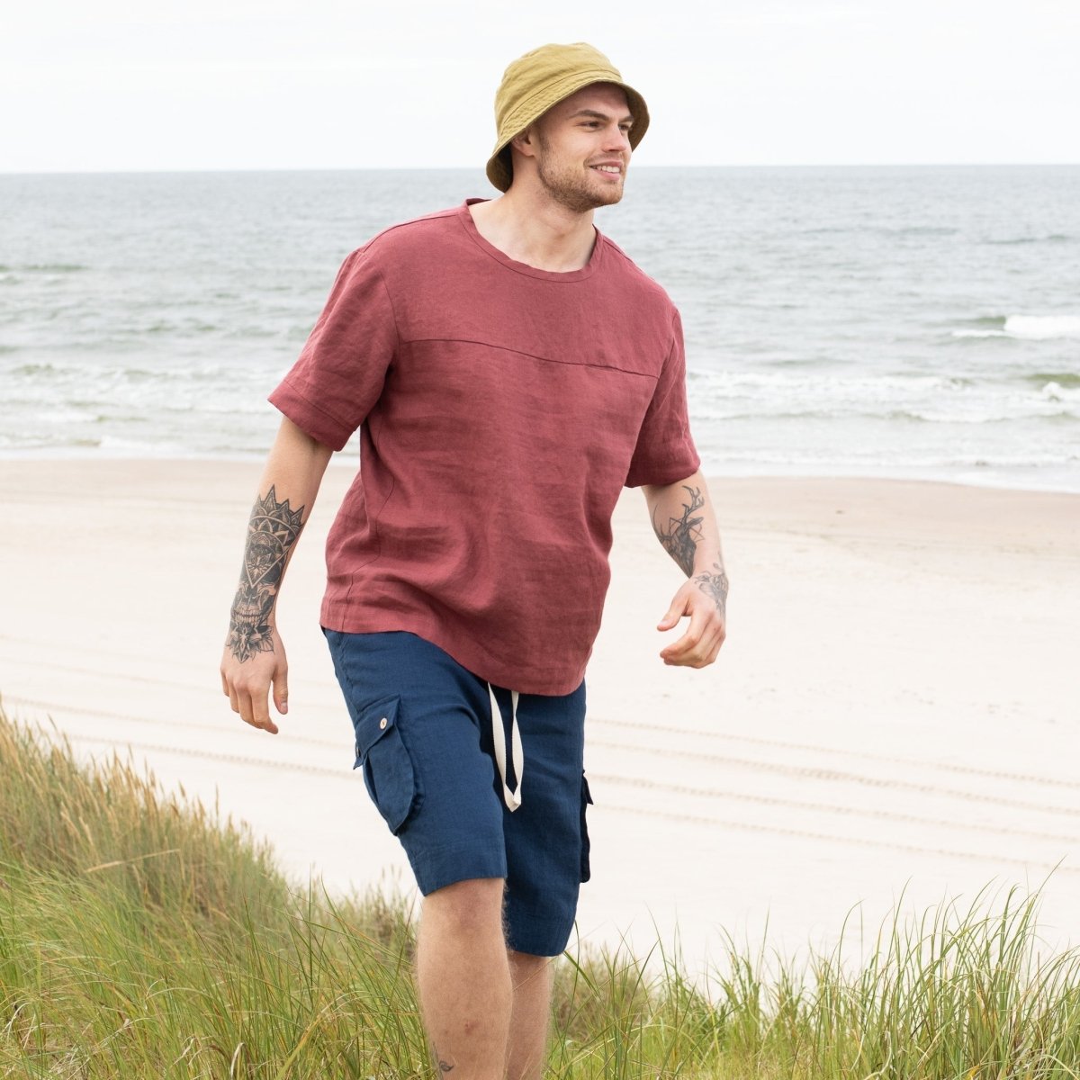 Men’s linen t-shirt BURNIE - notPERFECTLINEN