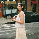 MIJAS bow tie linen blouse