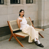 MIJAS bow tie linen blouse