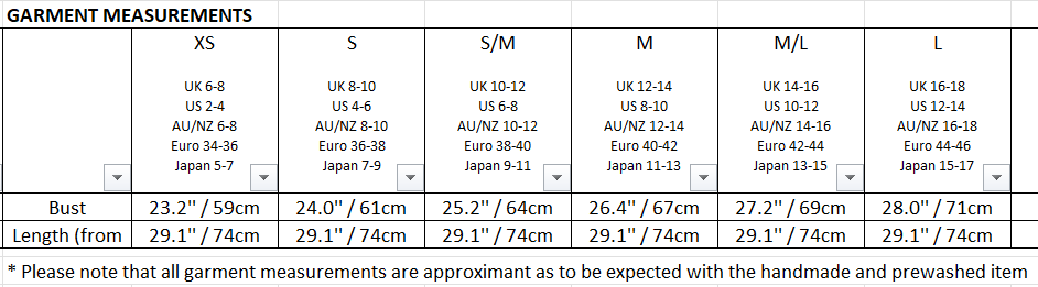 Size guide