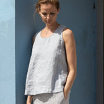 PRAGUE swing linen tank top - notperfectlinen