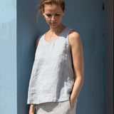 PRAGUE swing linen tank top - notperfectlinen