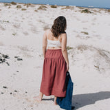 RYE two-tier linen skirt - notPERFECTLINEN