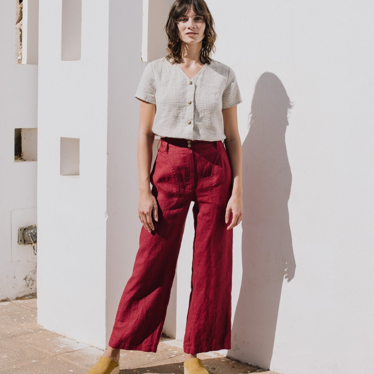 SARAH fit and flare pants - notPERFECTLINEN EU