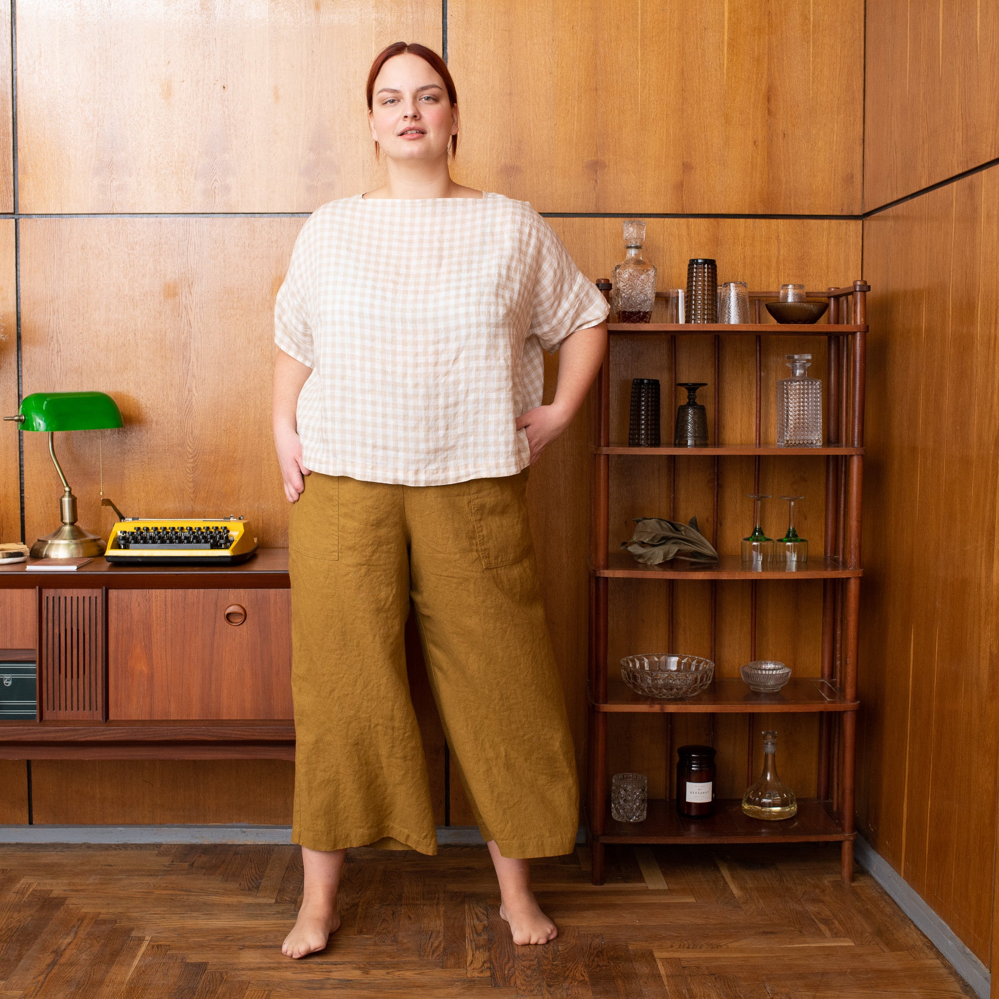 EVORA light weight boxy linen top - notPERFECTLINEN