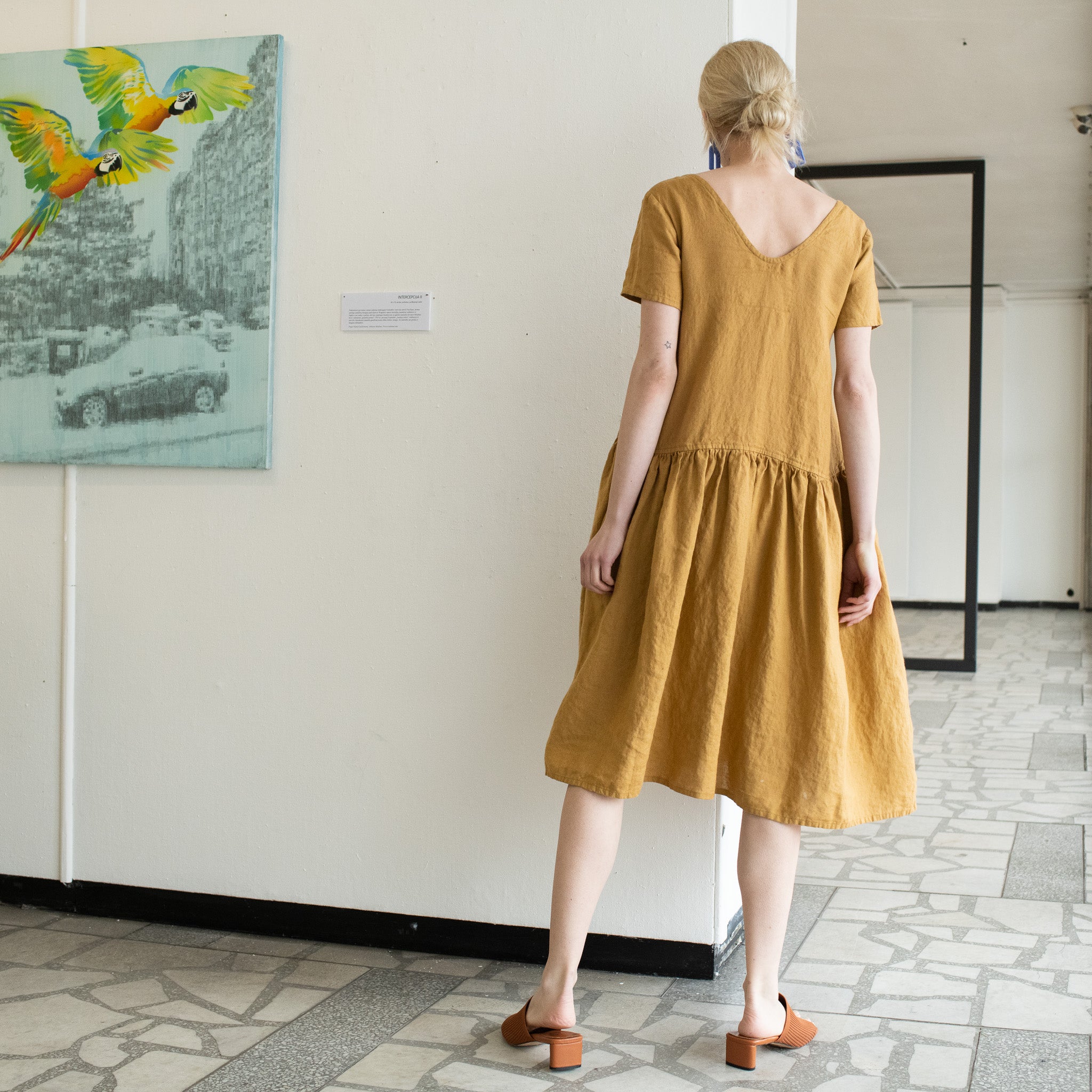 Oversized Linen Dress - VOLUME-3 Short Sleeves – notPERFECTLINEN