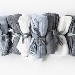 Large linen waffle bath towel / Washed linen bath sheet / READY TO SHIP