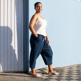 TOKYO drop crotch linen pants - notPERFECTLINEN