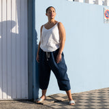 TOKYO drop crotch linen pants - notPERFECTLINEN