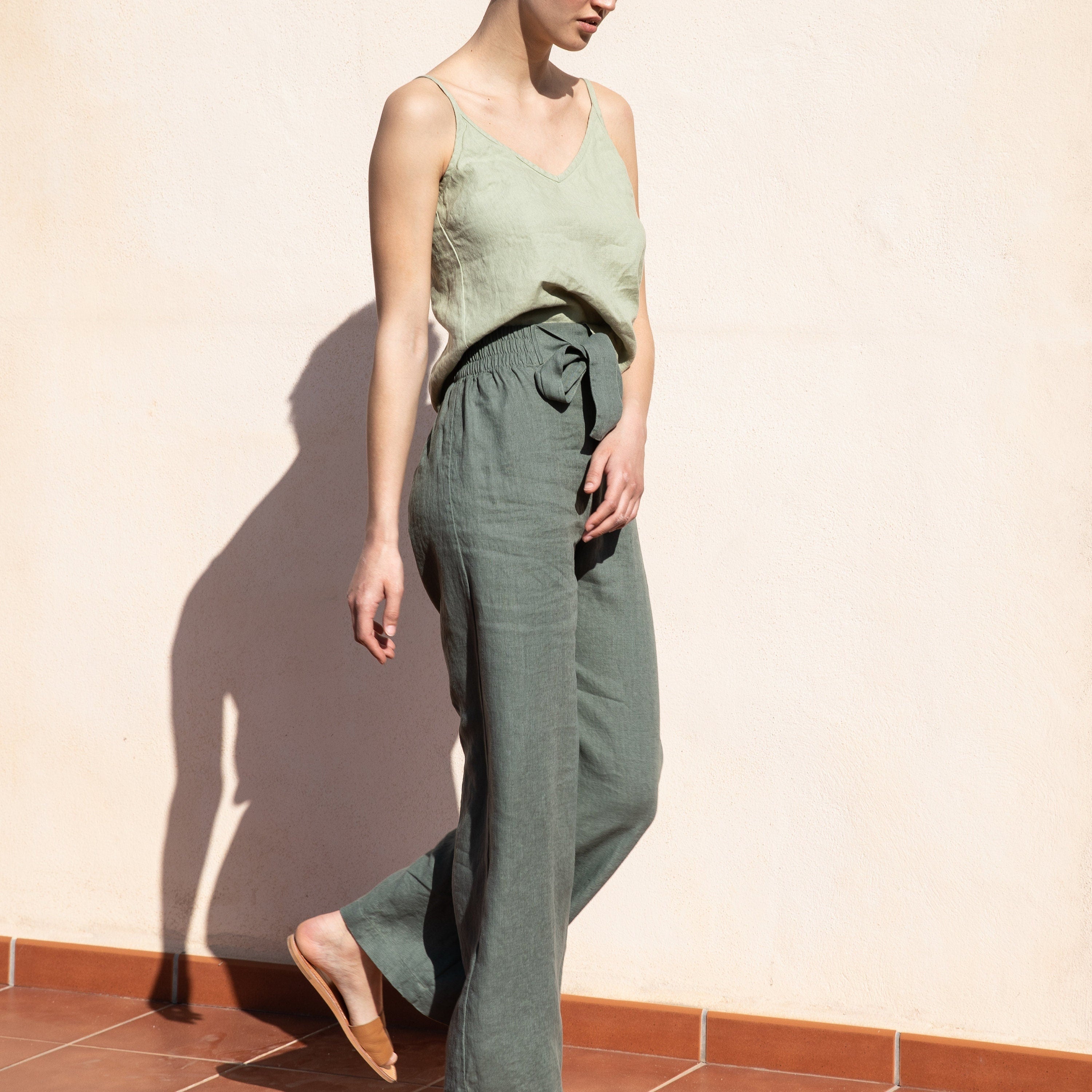 Linen Pants - GHENT Classic High-rise – notPERFECTLINEN