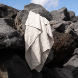 Large linen waffle bath towel in Natural (READY TO SHIP) - notPERFECTLINEN