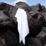 Large linen waffle bath towel in White (READY TO SHIP) - notPERFECTLINEN