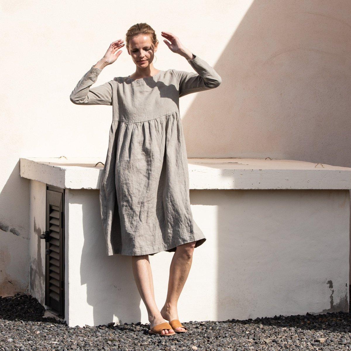 Maxi EMILIE loose linen dress - notPERFECTLINEN