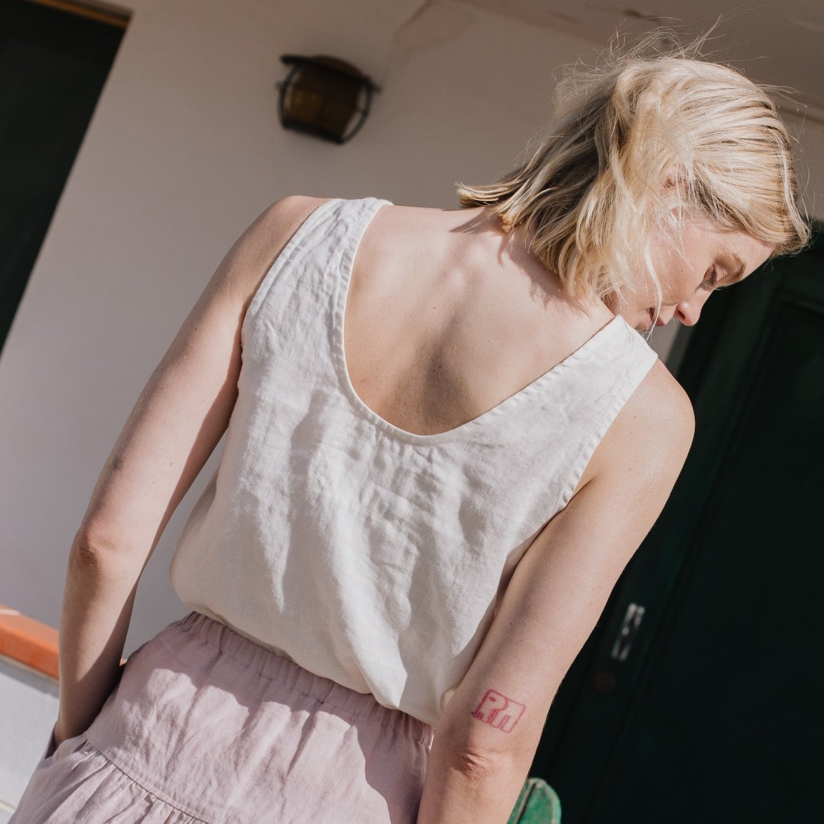 Linen Tank Top - PORTO Relaxed Fit