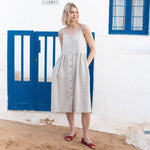 SARAH button down slip linen dress - notPERFECTLINEN