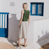SION gathered linen skirt - notPERFECTLINEN