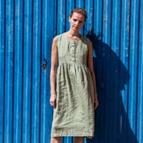 Sleeveless maxi MAMA linen dress - notPERFECTLINEN